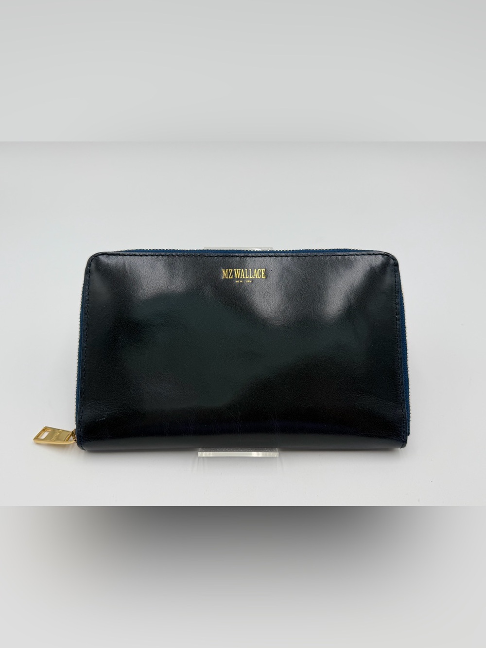 MZ WALLACE BOBBI PRUSSIAN BLUE BEDFORD WALLET
